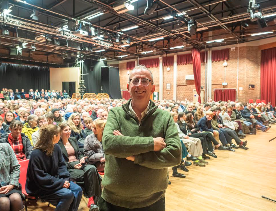 Reverend Richard Coles rounds off autumn Mercers’ Lectures at Dauntsey’s